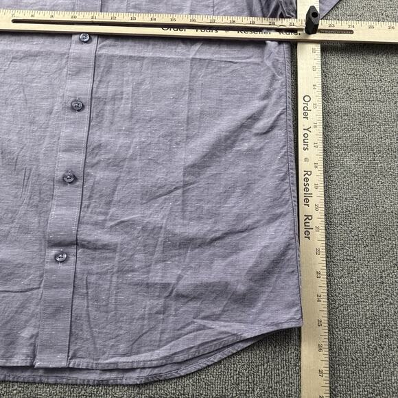Travis Mathew Shirt Adult Medium Purple Button Up Short Sleeve Golf Casual Men's - Picture 12 of 14